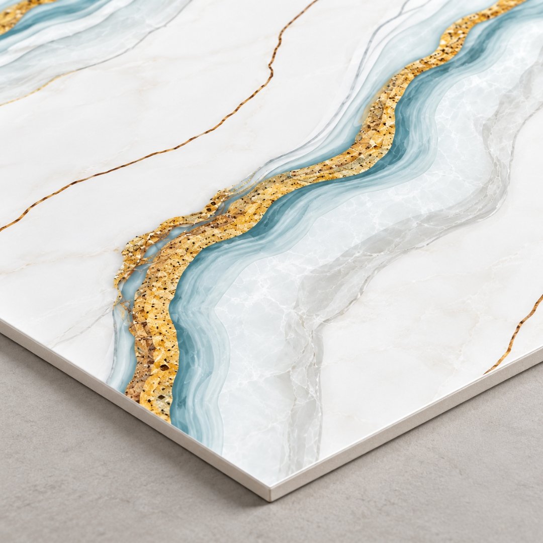 CA WILD SKY GOLD, marble-look wall tile for bathroom (view 8)